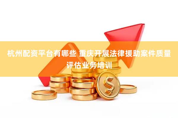 杭州配资平台有哪些 重庆开展法律援助案件质量评估业务培训